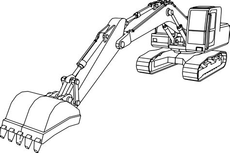 mini excavator coloring pages|printable construction coloring pages.